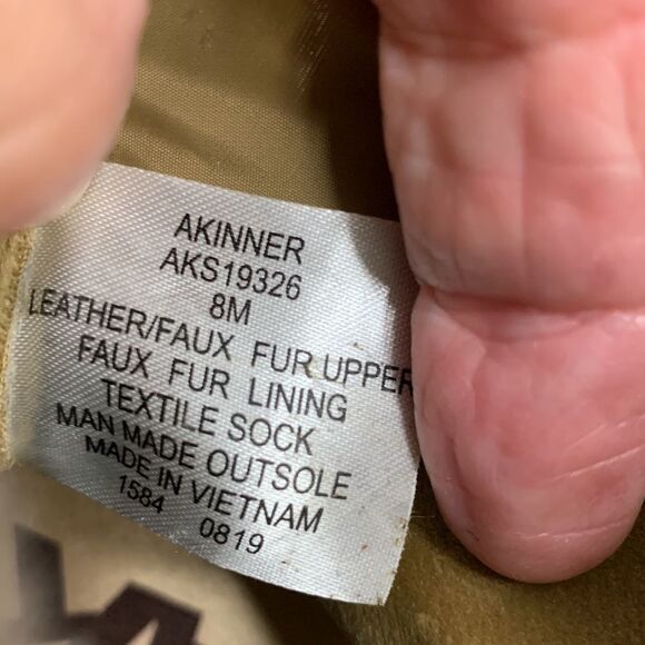 Anne Klein Sport Size 8 leather and faux fur lining - Picture 7 of 9